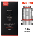 Résistances UNICOIL-0,2Ω/x5-Oxva