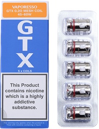 Résistances GTX 0,2Ω Mesh (x5)-Vaporesso
