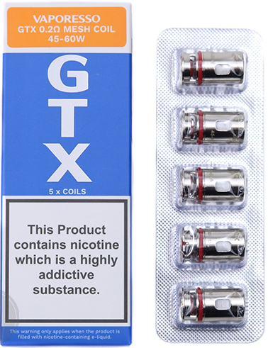 Résistances GTX 2-0,2Ω Mesh/x5-Vaporesso