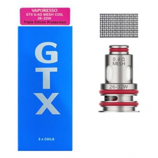 Résistances GTX 0,4Ω Mesh (x5)-Vaporesso