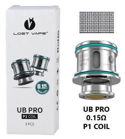 Résistances UB PRO P1-0.15 Ω(x3)-Lost Vape